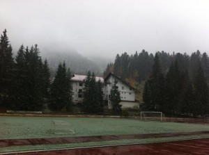În Poiana Brașov a nins