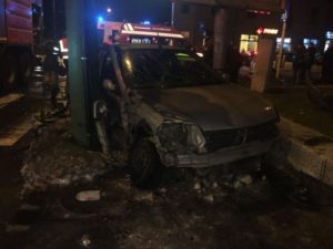 Un polițist, implicat în accidentul de la Patria