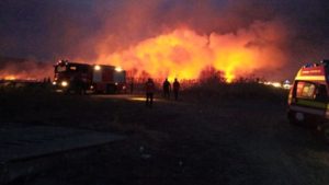 Încă un incendiu de vegetație între Măieruș și Apața