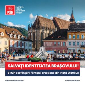 Alexandra Crivineanu (PSD): Brașovul nu poate rămâne fără simbolurile sale!