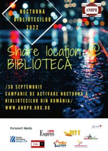 Nocturna Bibliotecilor, vineri, 30 septembrie, la Brașov!